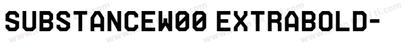 SubstanceW00 ExtraBold字体转换